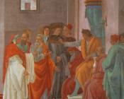 菲利皮诺 利比 : Crucifixion of St. Peter and Disputation with Simon Magus before the Emperor Nero